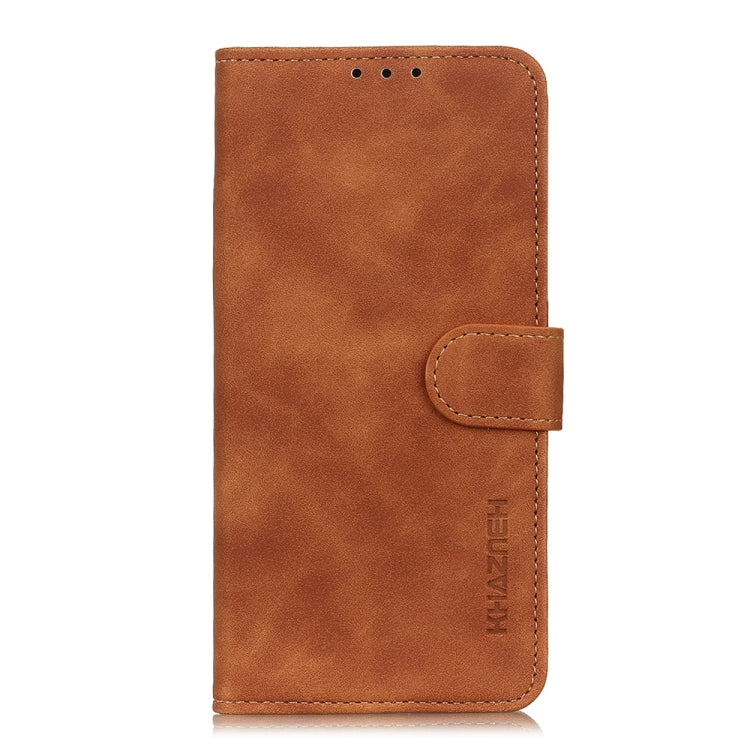 For iPhone 15 Pro KHAZNEH Retro Texture Leather Phone Case(Brown) - HoMEdemic™ 