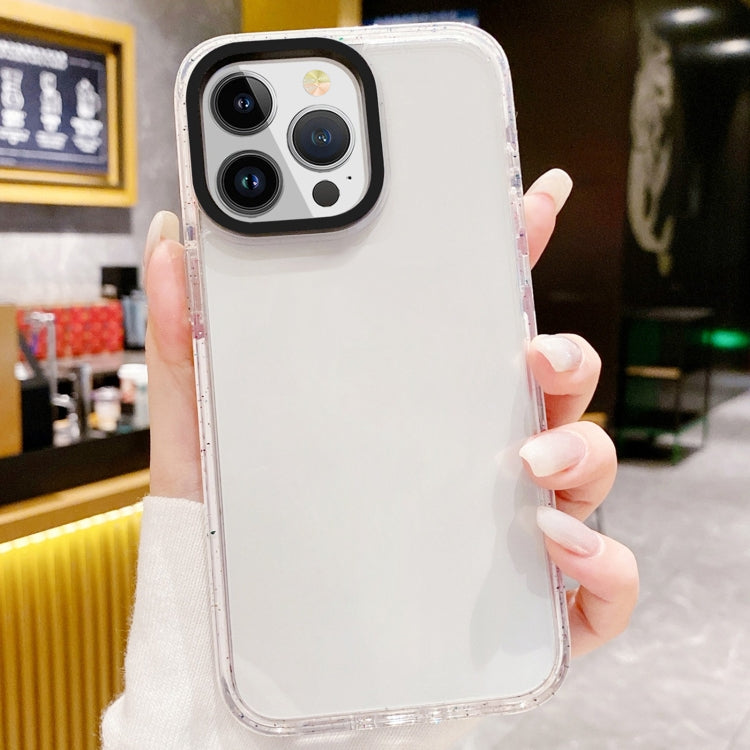 For iPhone 15 Pro Kingsteel Wolf Color Point Transparent Phone Case(White) - HoMEdemic™ 