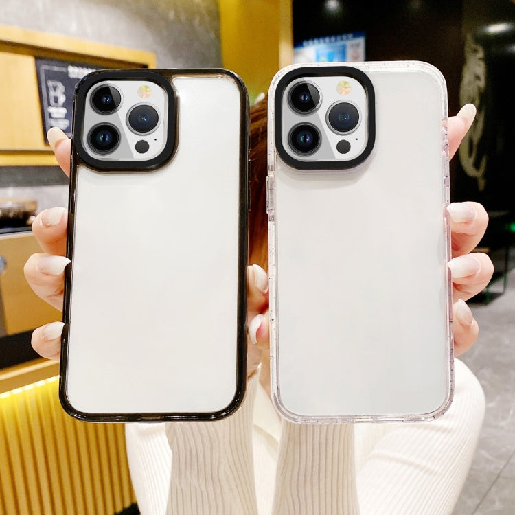 For iPhone 15 Pro Kingsteel Wolf Color Point Transparent Phone Case(White) - HoMEdemic™ 