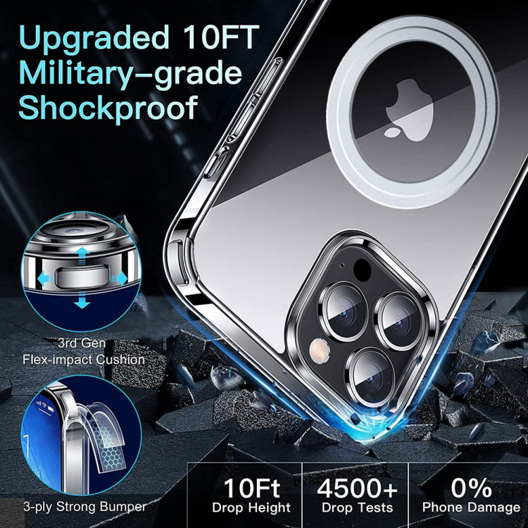 For iPhone 15 Pro LK Crystal Clear MagSafe Magnetic Phone Case(Transparent) - HoMEdemic™ 