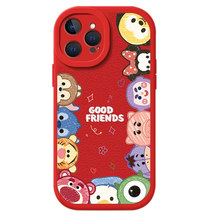 For iPhone 15 Pro Lamb Leather Texture New Year Design Full Coverage Phone Case(Cartoon Animals) - HoMEdemic™ 