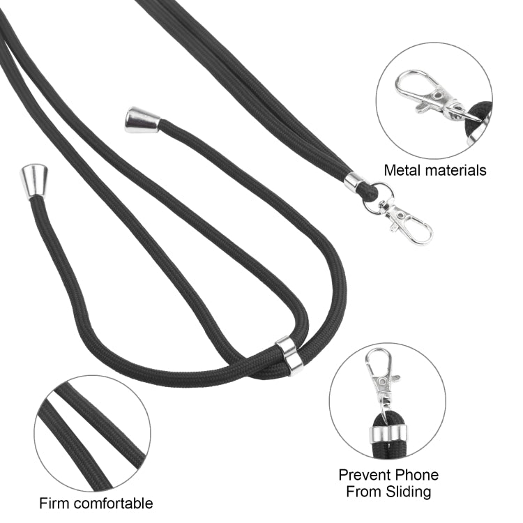 For iPhone 15 Pro Lanyard Honeycomb Phone Case(Black) - HoMEdemic™ 