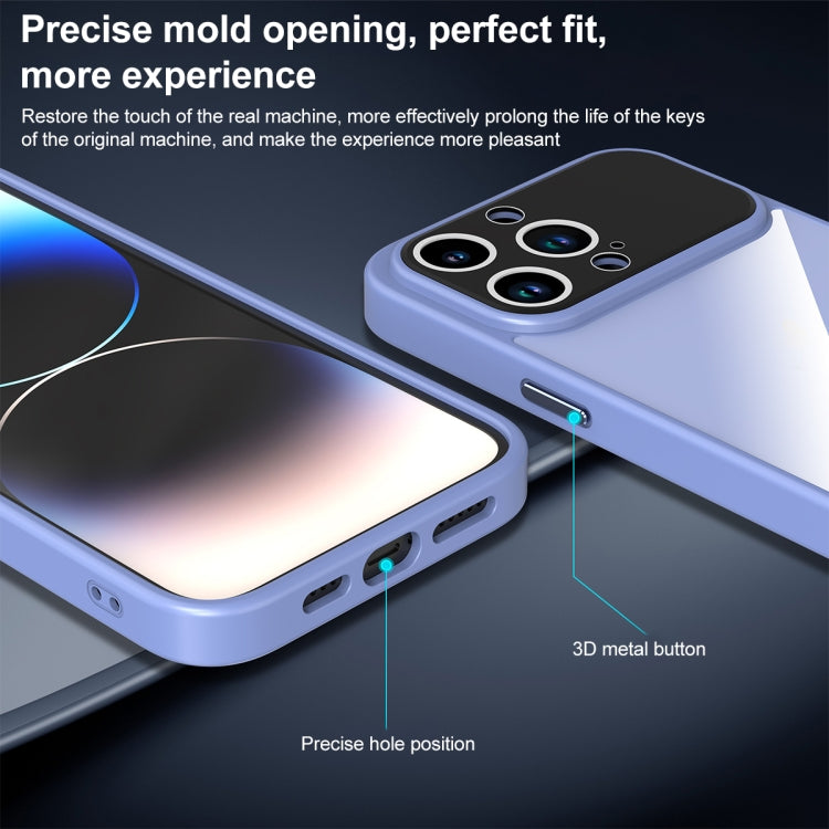 For iPhone 15 Pro Large Window Acrylic + TPU Phone Case(Sapphire) - HoMEdemic™ 