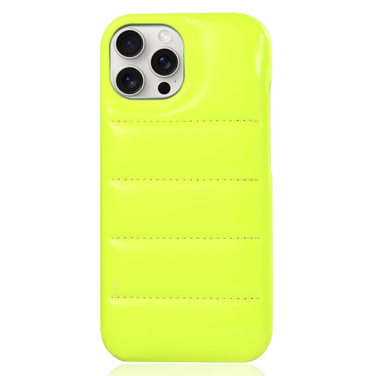 For iPhone 15 Pro Laser Aurora Down Jacket All-inclusive Phone Case(Green) - HoMEdemic™ 
