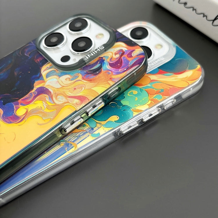 For iPhone 15 Pro Laser Cat PC Shockproof Phone Case(Black) - HoMEdemic™ 