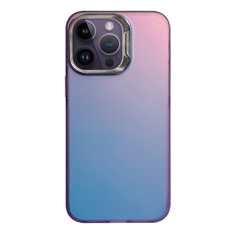 For iPhone 15 Pro Laser Gradient Color PC + TPU Phone Case(Dazzle Purple) - HoMEdemic™ 