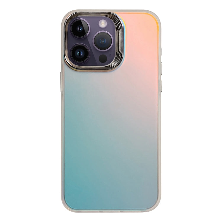 For iPhone 15 Pro Laser Gradient Color PC + TPU Phone Case(Dazzle White) - HoMEdemic™ 