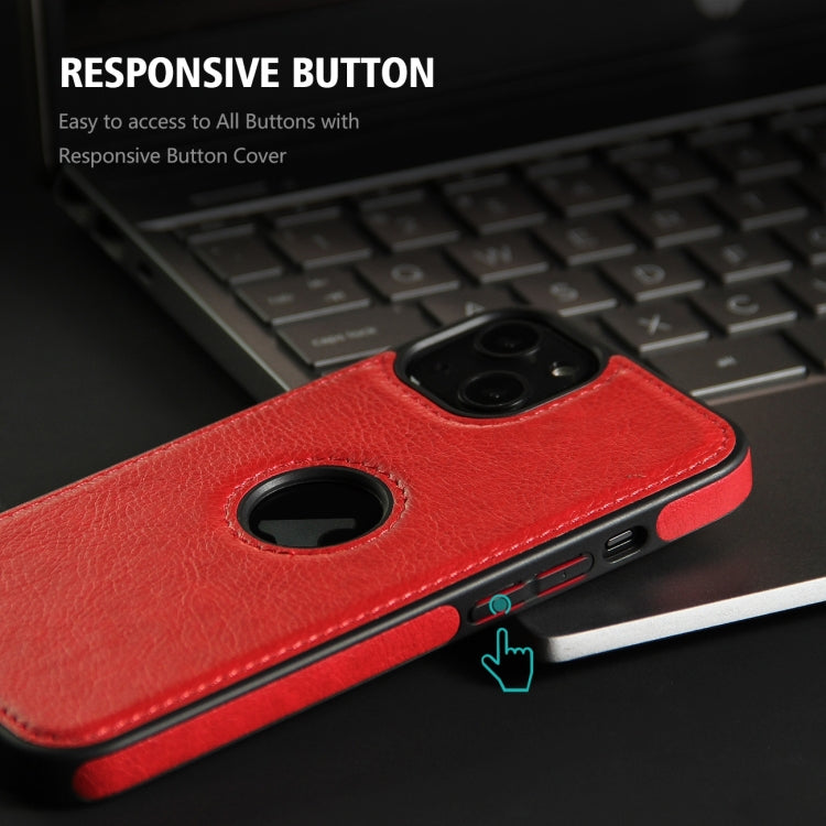 For iPhone 15 Pro Leather Texture Stitching Phone Case(Red) - HoMEdemic™ 