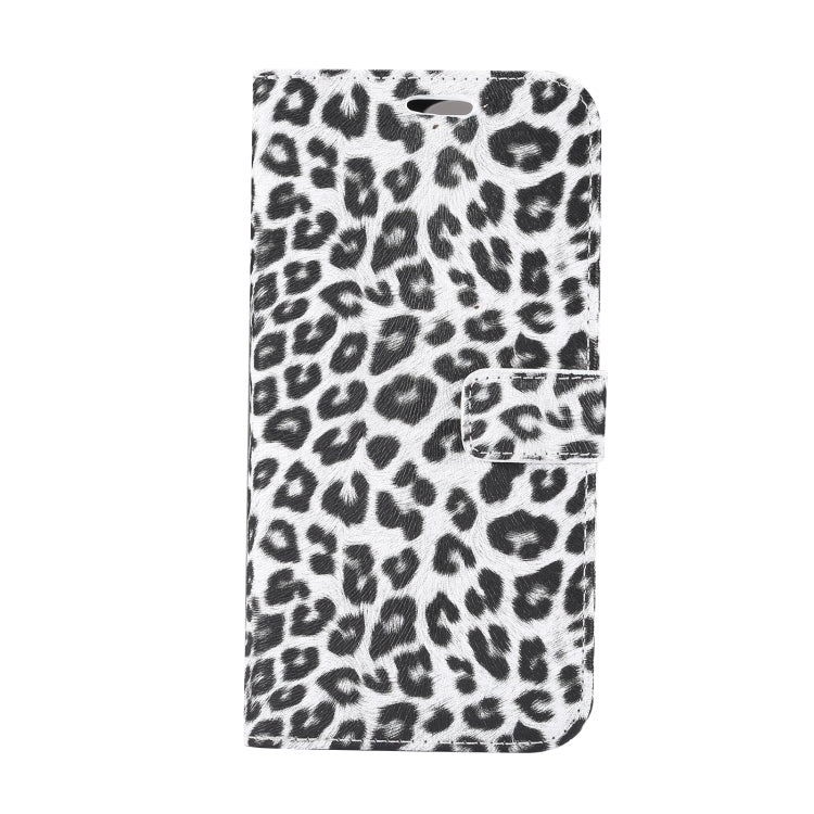 For iPhone 15 Pro Leopard Pattern Horizontal Flip Leather Phone Case(White) - HoMEdemic™ 