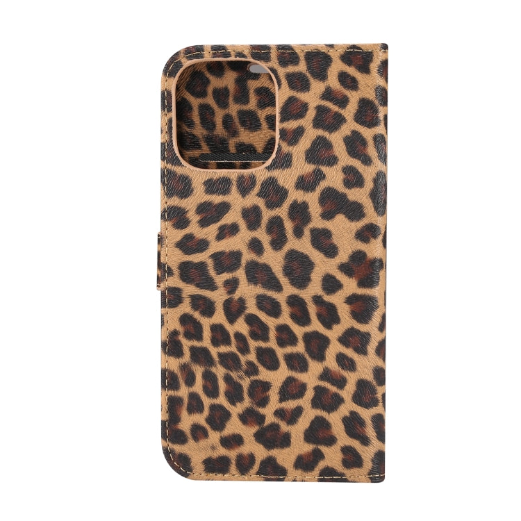 For iPhone 15 Pro Leopard Pattern Horizontal Flip Leather Phone Case(Yellow) - HoMEdemic™ 