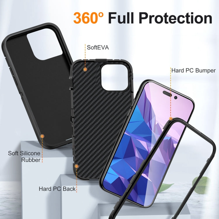 For iPhone 15 Pro Life Waterproof Rugged Phone Case(Black) - HoMEdemic™ 