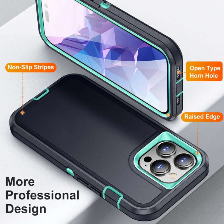 For iPhone 15 Pro Life Waterproof Rugged Phone Case(Dark Blue + Light Blue) - HoMEdemic™ 