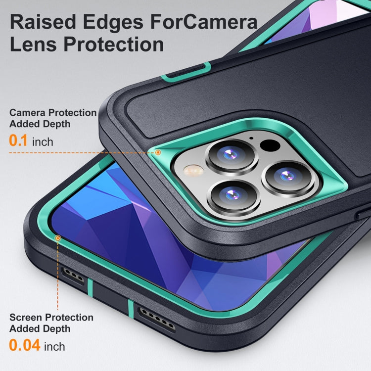 For iPhone 15 Pro Life Waterproof Rugged Phone Case(Dark Blue + Light Blue) - HoMEdemic™ 