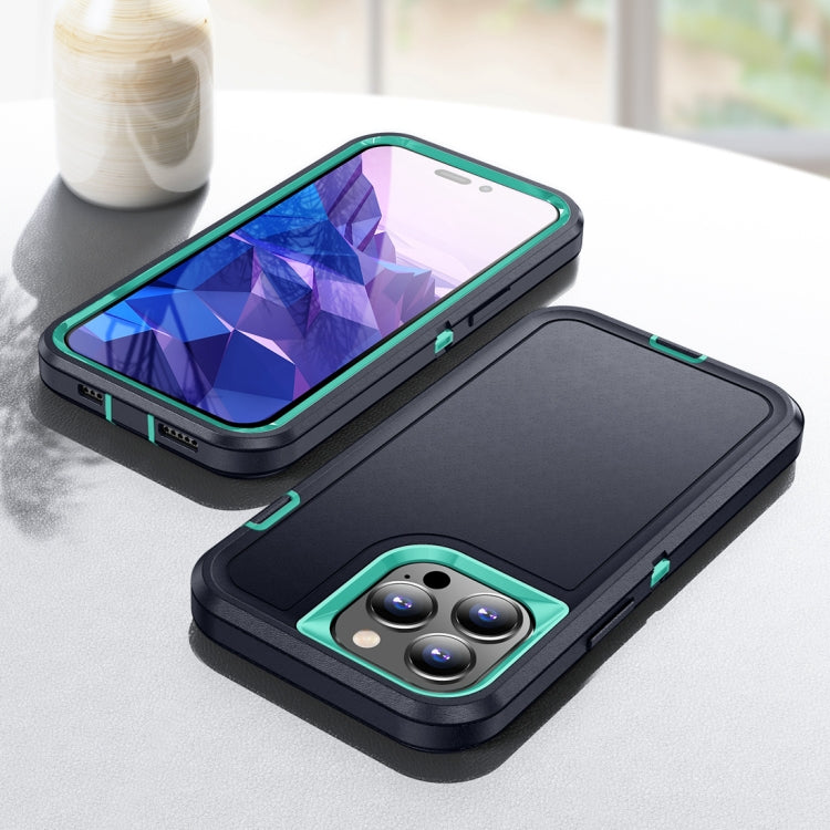 For iPhone 15 Pro Life Waterproof Rugged Phone Case(Dark Blue + Light Blue) - HoMEdemic™ 