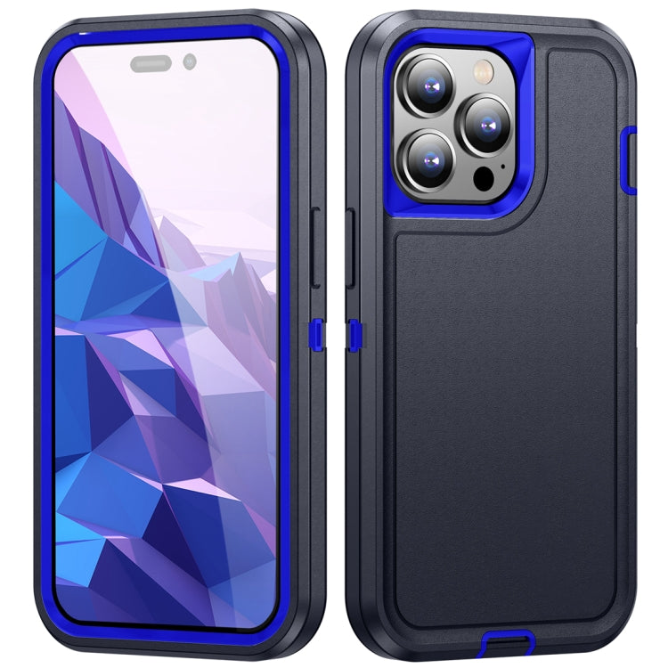 For iPhone 15 Pro Life Waterproof Rugged Phone Case(Dark Blue + Royal Blue) - HoMEdemic™ 