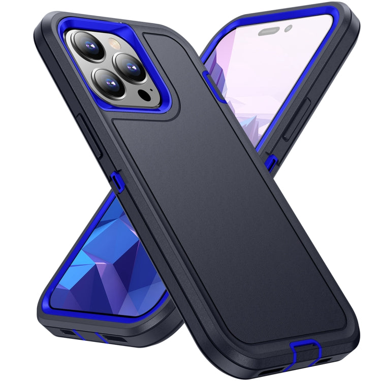 For iPhone 15 Pro Life Waterproof Rugged Phone Case(Dark Blue + Royal Blue) - HoMEdemic™ 