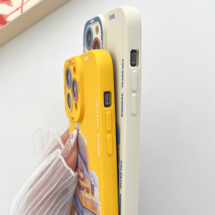 For iPhone 15 Pro Liquid Angel Eyes Dopamine TPU Phone Case(CD Player) - HoMEdemic™ 