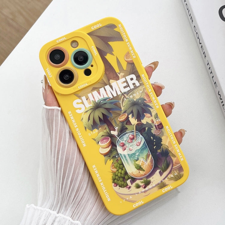 For iPhone 15 Pro Liquid Angel Eyes Dopamine TPU Phone Case(Mojito) - HoMEdemic™ 