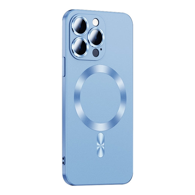For iPhone 15 Pro Liquid Lens Protector Magsafe Phone Case(Sierra Blue) - HoMEdemic™ 
