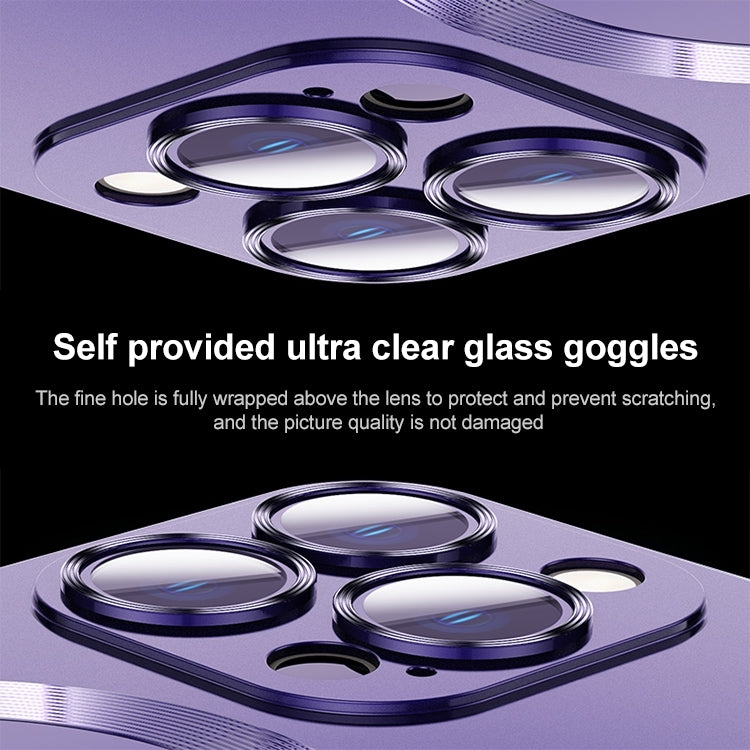 For iPhone 15 Pro Liquid Lens Protector Magsafe Phone Case(Silver) - HoMEdemic™ 