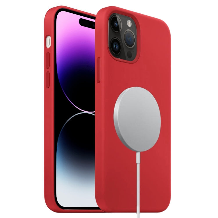 For iPhone 15 Pro Liquid Silicone Full Coverage MagSafe Phone Case(Red) - HoMEdemic™ 