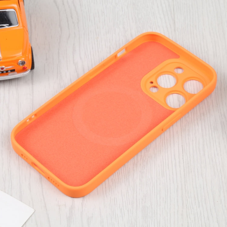 For iPhone 15 Pro Liquid Silicone Magsafe Phone Case(Orange) - HoMEdemic™ 