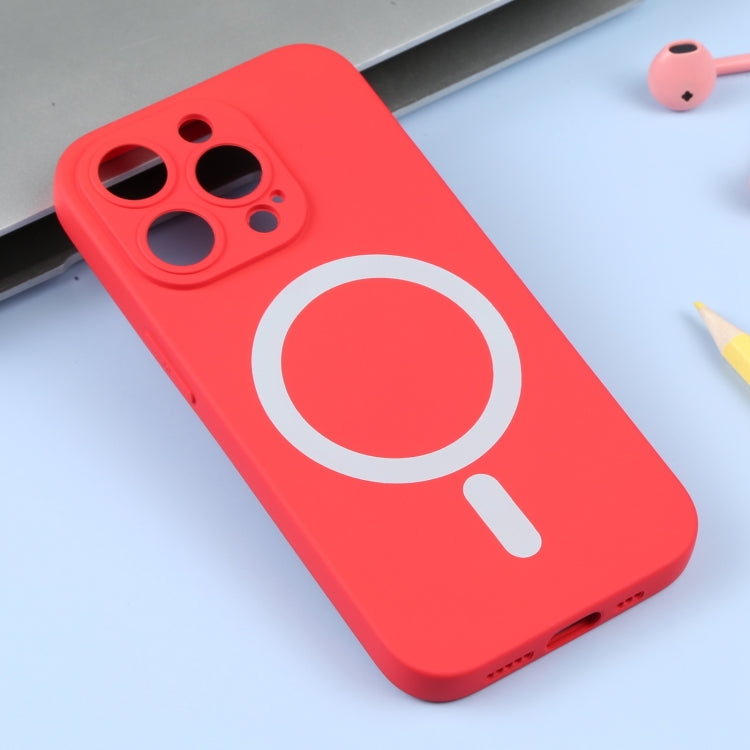 For iPhone 15 Pro Liquid Silicone Magsafe Phone Case(Red) - HoMEdemic™ 