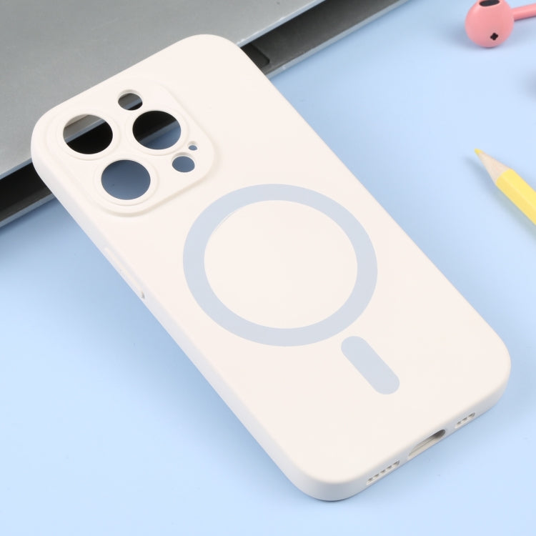 For iPhone 15 Pro Liquid Silicone Magsafe Phone Case(White) - HoMEdemic™ 