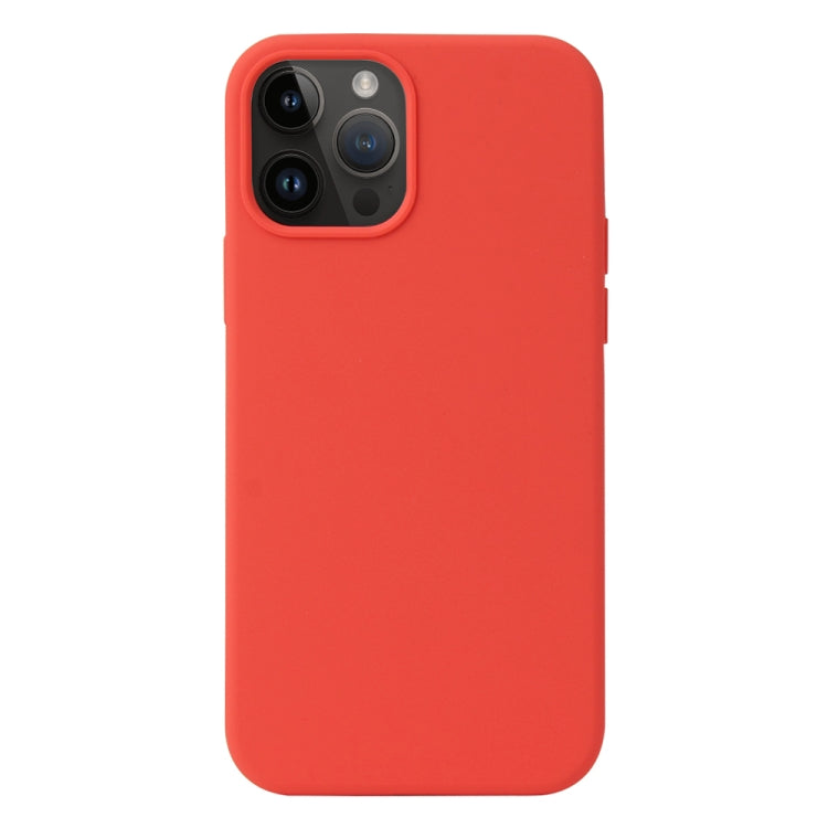 For iPhone 15 Pro Liquid Silicone Phone Case(Coral Red) - HoMEdemic™ 