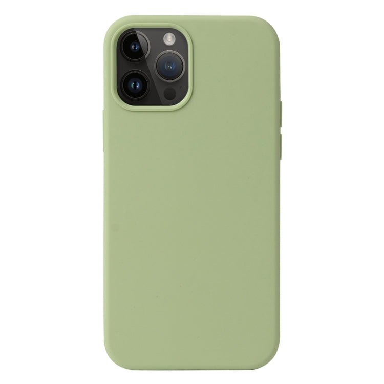 For iPhone 15 Pro Liquid Silicone Phone Case(Matcha Green) - HoMEdemic™ 