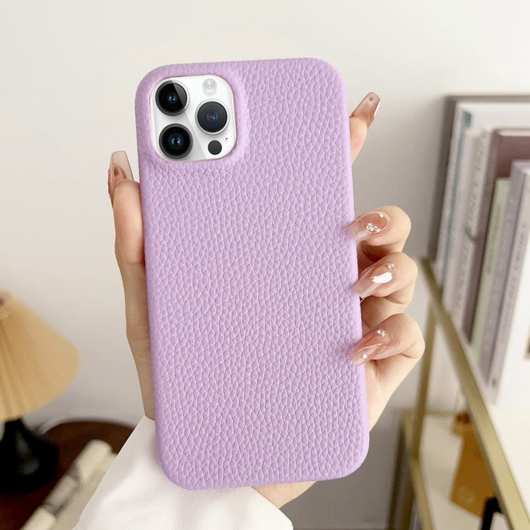 For iPhone 15 Pro Litchi Texture All-inclusive Shockproof Phone Case(Purple) - HoMEdemic™ 