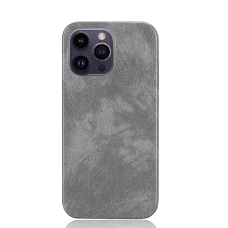 For iPhone 15 Pro Litchi Texture Back Cover Phone Case(Grey) - HoMEdemic™ 