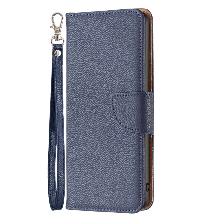 For iPhone 15 Pro Litchi Texture Pure Color Flip Leather Phone Case(Blue) - HoMEdemic™ 