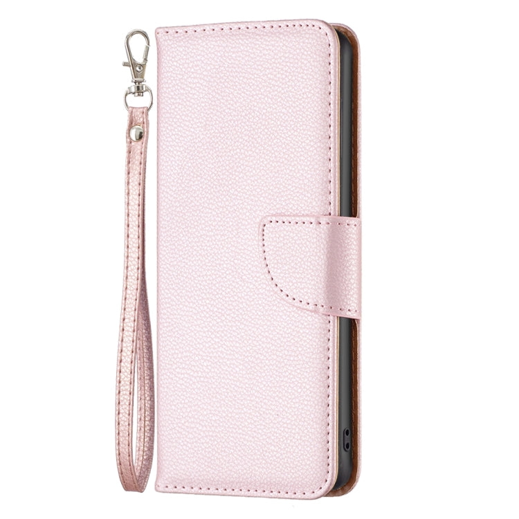 For iPhone 15 Pro Litchi Texture Pure Color Flip Leather Phone Case(Rose Gold) - HoMEdemic™ 