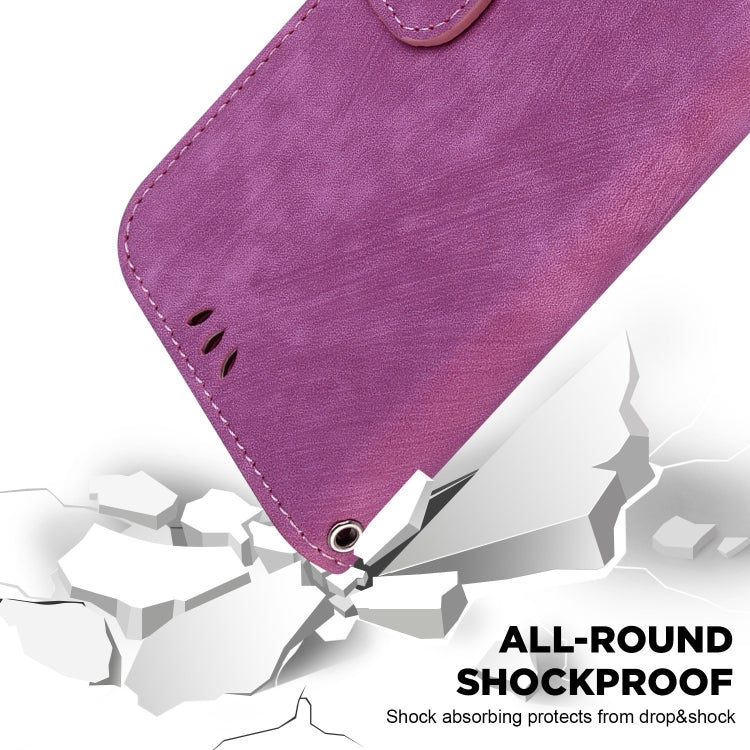 For iPhone 15 Pro Little Tiger Embossed Leather Phone Case(Rose Red) - HoMEdemic™ 