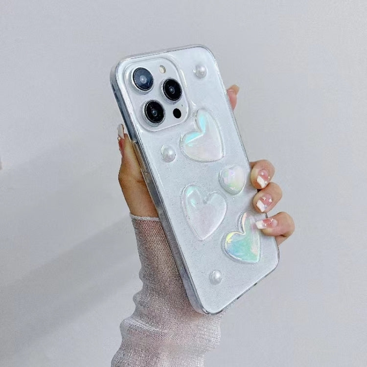 For iPhone 15 Pro Love Epoxy TPU Phone Case(Pink) - HoMEdemic™ 