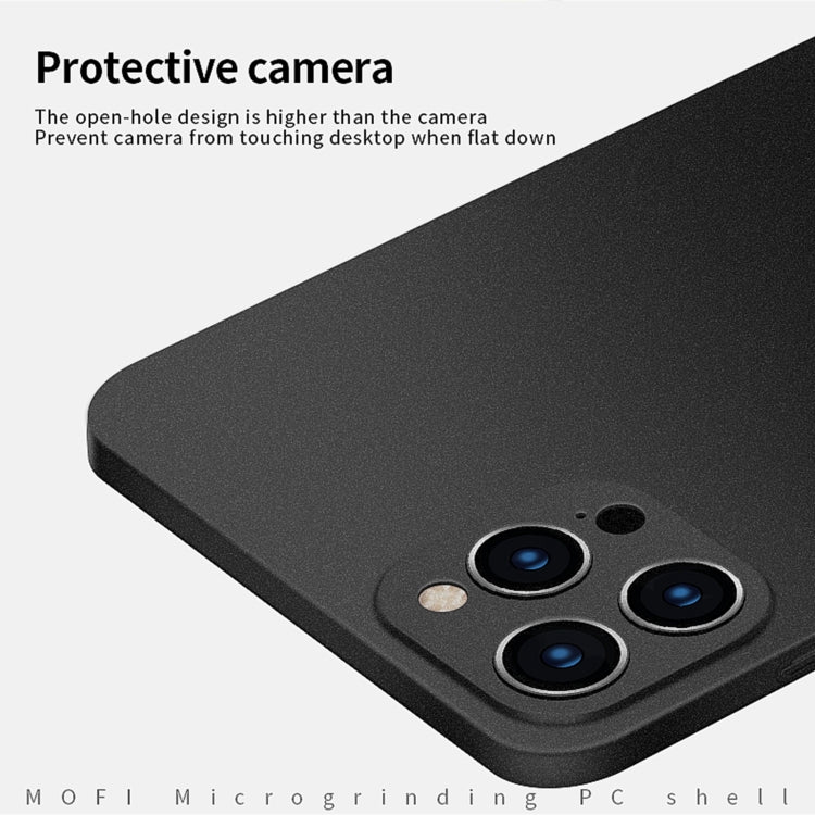 For iPhone 15 Pro MOFI Fandun Series Frosted PC Ultra-thin All-inclusive Phone Case(Black) - HoMEdemic™ 