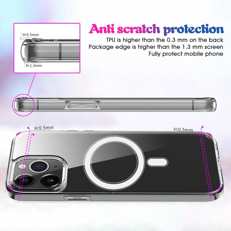 For iPhone 15 Pro MagSafe Clear Acrylic PC +TPU Phone Case(Transparent) - HoMEdemic™ 