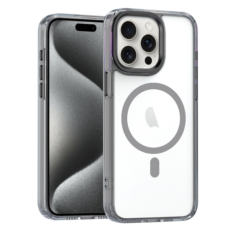 For iPhone 15 Pro MagSafe Magnetic Clear Phone Case(Black) - HoMEdemic™ 