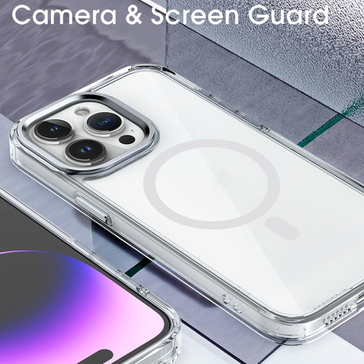 For iPhone 15 Pro MagSafe Magnetic Clear Phone Case(Purple) - HoMEdemic™ 