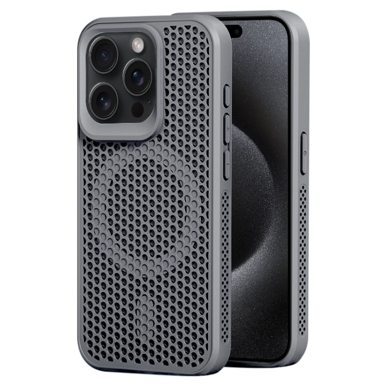 For iPhone 15 Pro MagSafe Magnetic Heat Dissipation Phone Case(Grey) - HoMEdemic™ 