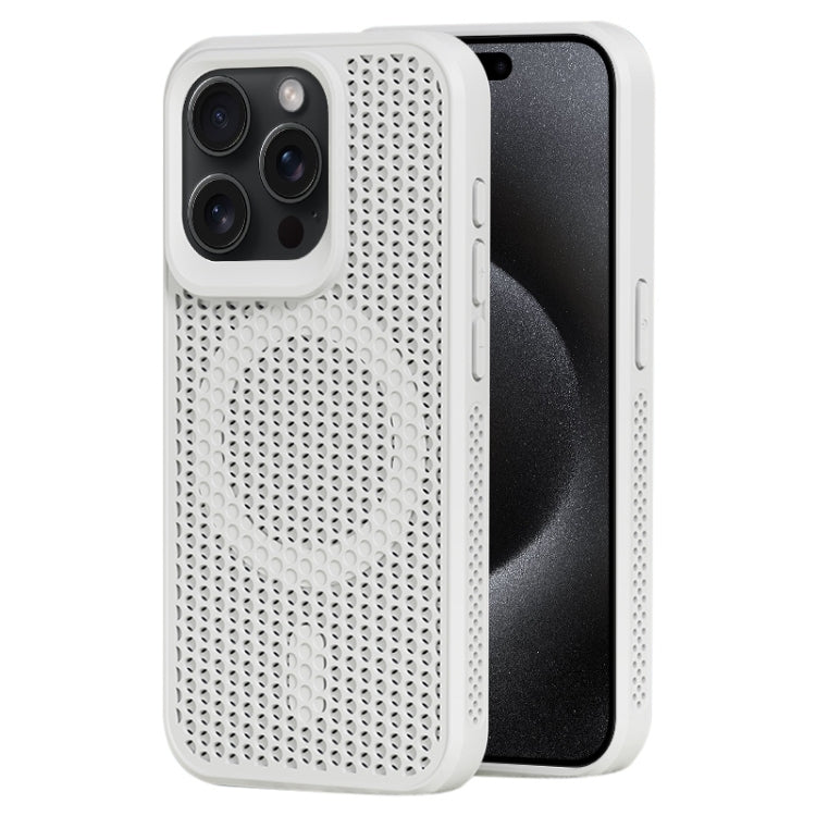 For iPhone 15 Pro MagSafe Magnetic Heat Dissipation Phone Case(White) - HoMEdemic™ 