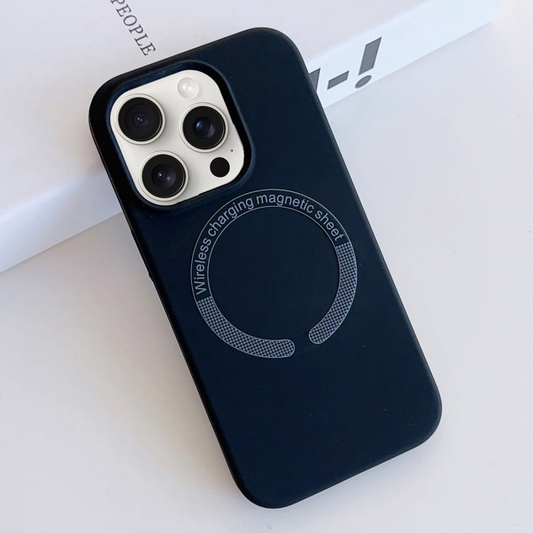 For iPhone 15 Pro MagSafe Magnetic Liquid Silicone Phone Case(Black) - HoMEdemic™ 