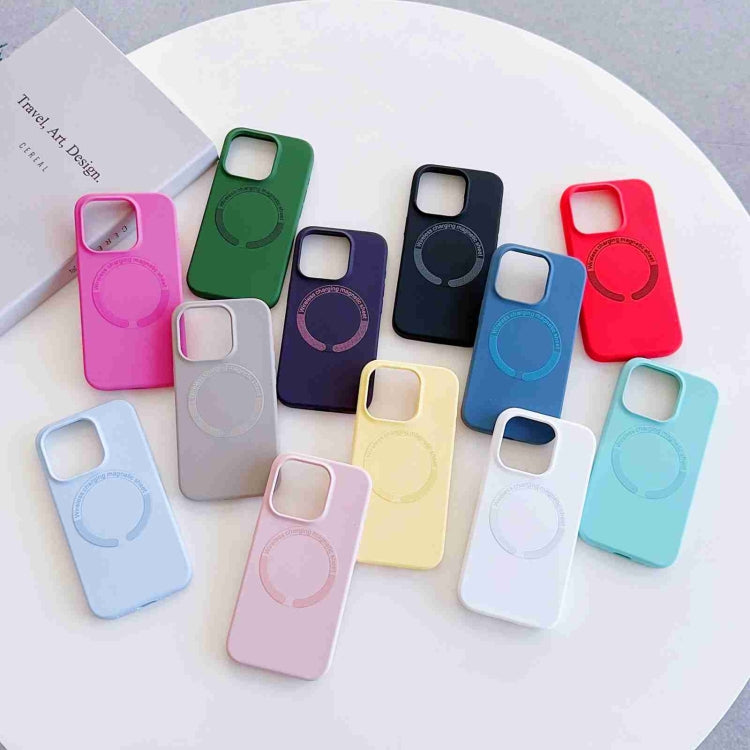 For iPhone 15 Pro MagSafe Magnetic Liquid Silicone Phone Case(Yellow) - HoMEdemic™ 