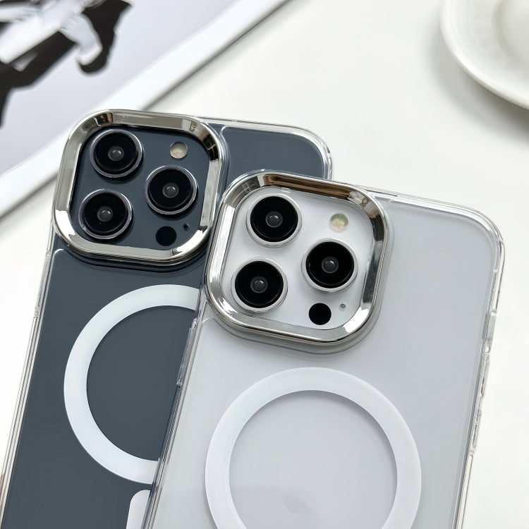 For iPhone 15 Pro MagSafe Magnetic PC + TPU Phone Case with Lanyard(Khaki) - HoMEdemic™ 