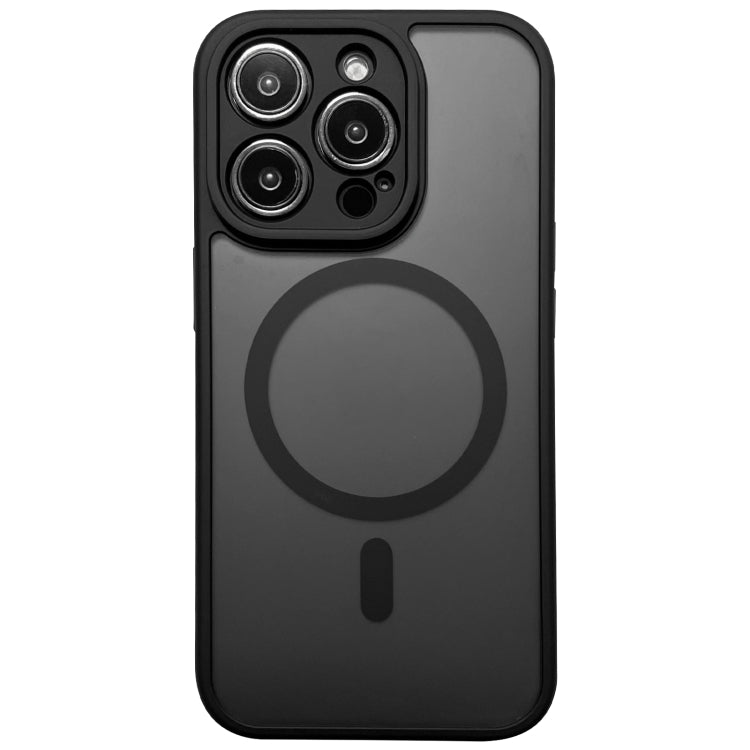 For iPhone 15 Pro MagSafe Magnetic TPU Hybrid PC Phone Case(Black) - HoMEdemic™ 