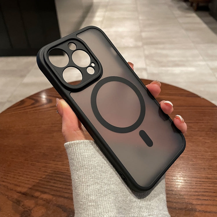 For iPhone 15 Pro MagSafe Magnetic TPU Hybrid PC Phone Case(Black) - HoMEdemic™ 