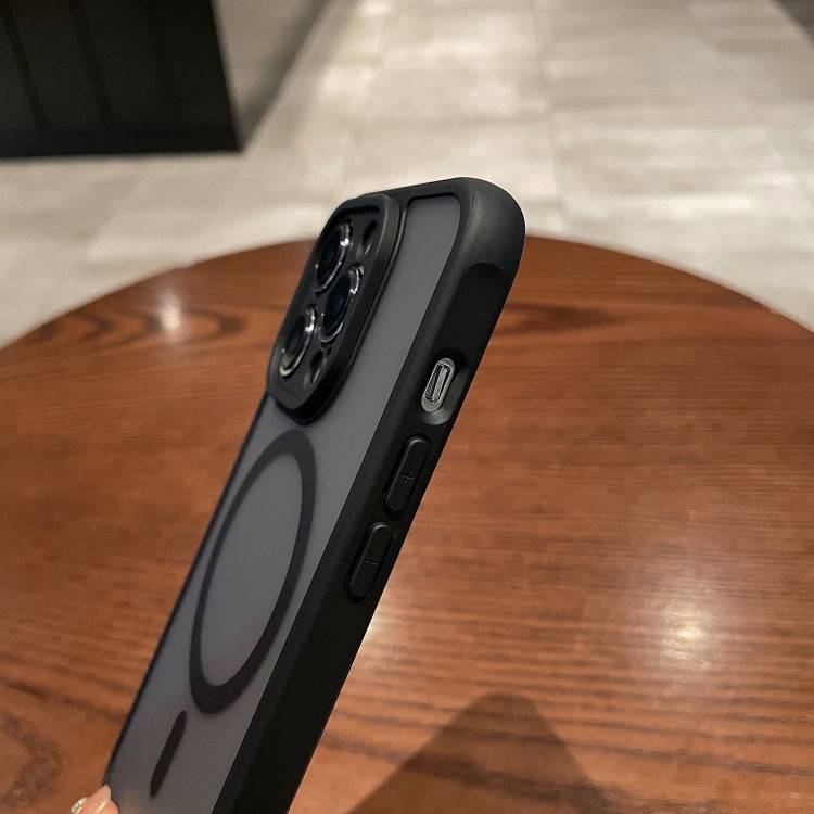 For iPhone 15 Pro MagSafe Magnetic TPU Hybrid PC Phone Case(Black) - HoMEdemic™ 