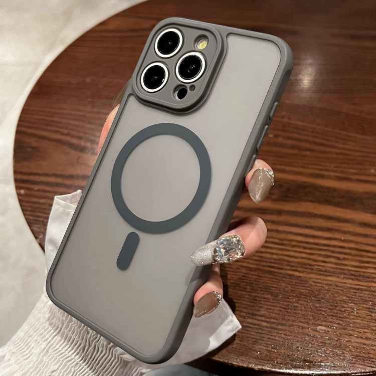 For iPhone 15 Pro MagSafe Magnetic TPU Hybrid PC Phone Case(Titanium Gray) - HoMEdemic™ 