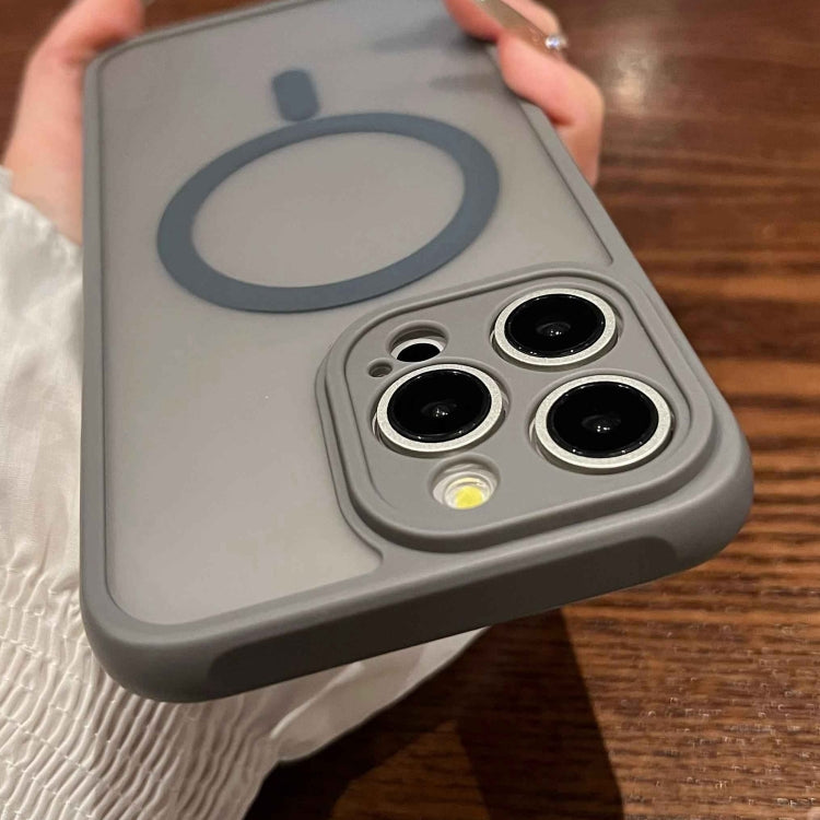 For iPhone 15 Pro MagSafe Magnetic TPU Hybrid PC Phone Case(Titanium Gray) - HoMEdemic™ 